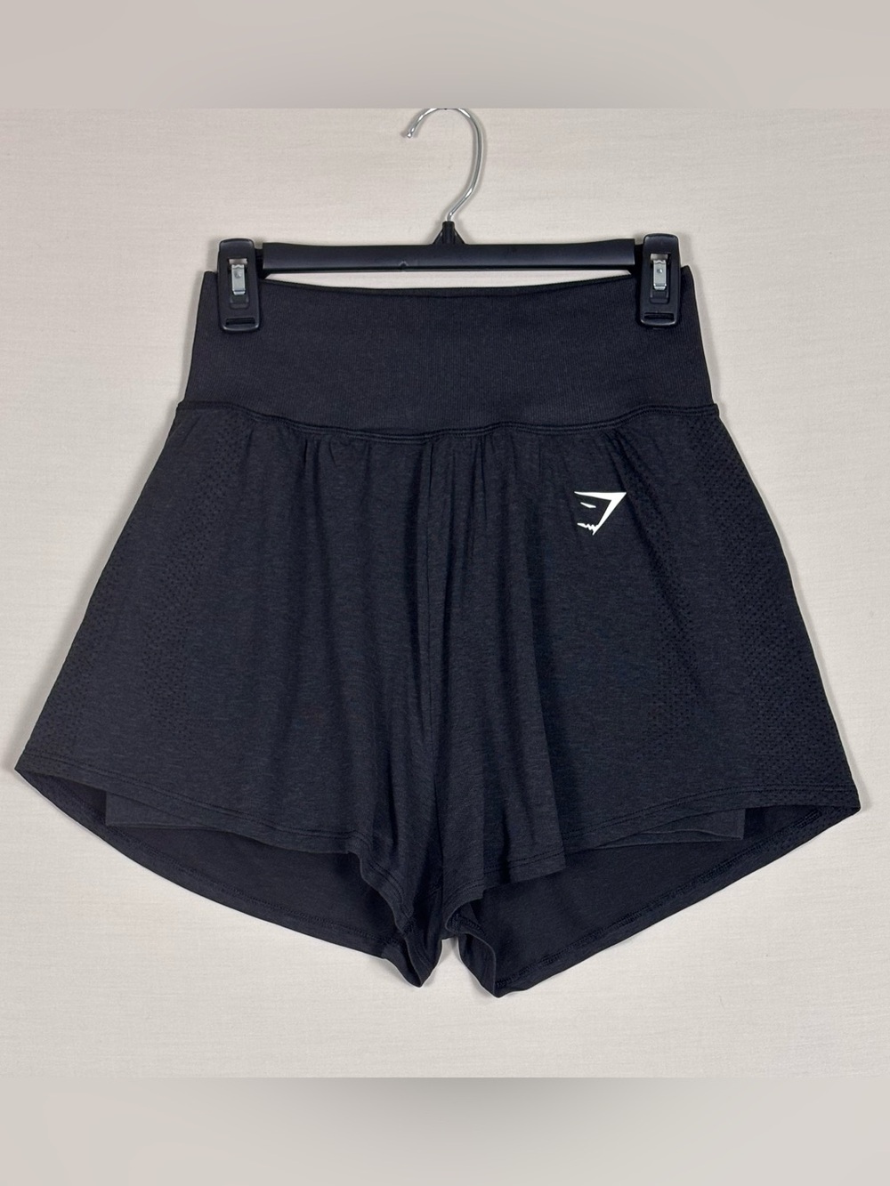 Gymshark Black 2-in-1 Training Running Shorts Skort Style Medium